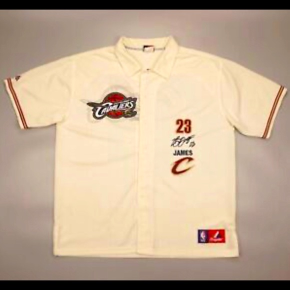 SOLD ON EBAY - NEW NBA LeBron James Baseball #23 Baseball Jersey Shirt - Size M - Picture 1 of 11